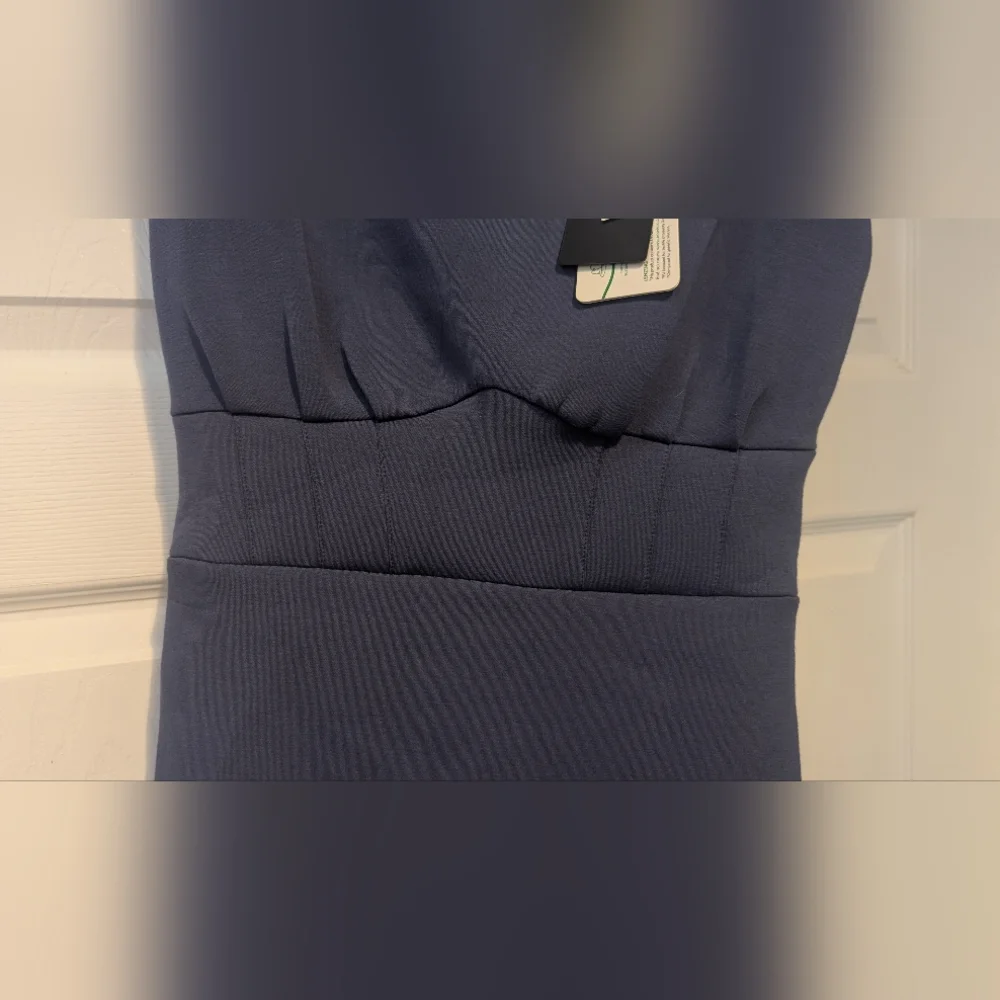 NEW! GUESS Womens Lenzing Ecovero Sleeveless Laurette Mini Dress Washed Out Navy - Picture 4 of 16